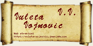 Vuleta Vojnović vizit kartica